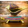Brass Shankh Tortoise Vastu Items Statue Showpiece Home Decor Gifting Office Decorative Piece for Puja Room Living Room