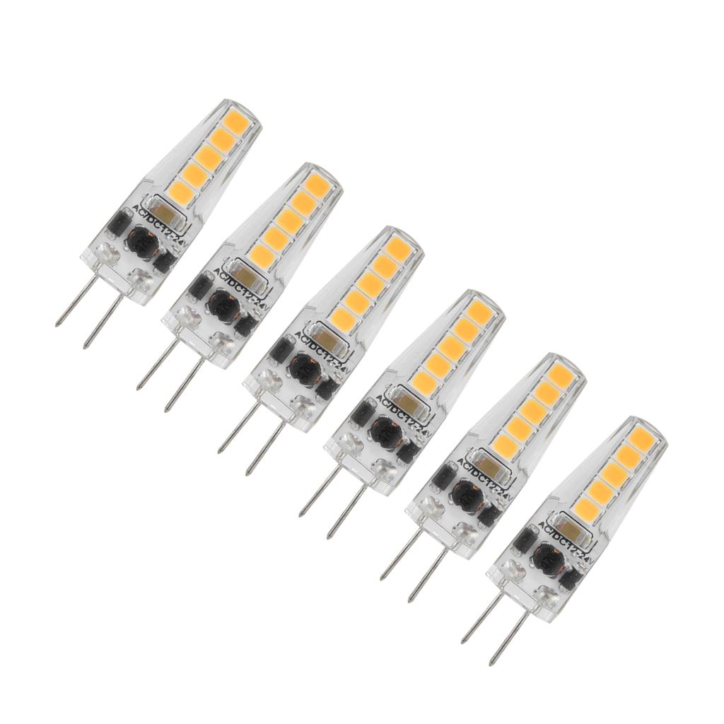10pcs G4 LED Bulbs 2W Bi Pin Base Dimmable Bulbs for Chandelier Ceiling Lamp Table Lamp 2700K AC