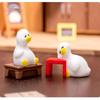 7PCS Miniature Duck Ornaments Lovely Tiny Duck Figurine Toys Lightweight Small Decor for Dollhouse Kids Birthday Party Gifts