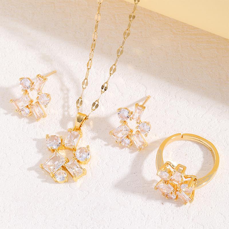 Цирконовое ожерелье Женский дизайн Sense Персонализированный универсальный комплект