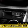 Для Toyota Highlander XU70 2020 2024 2024 2024 ABS Автомобиль Центральное Управление USB Рамка Крышка Отделка Наклейка Декоративные Аксессуары