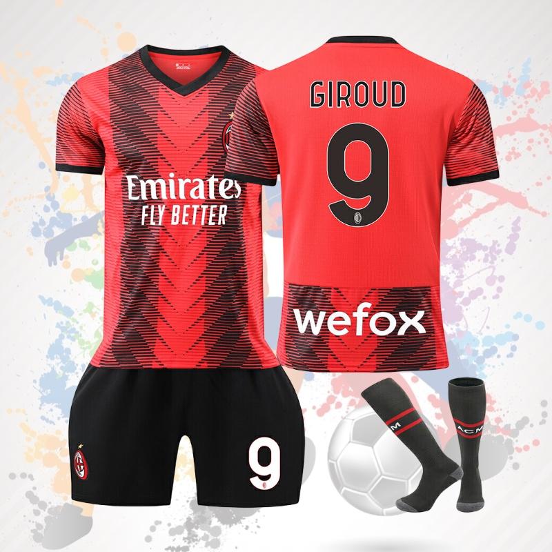 2324 Комплект домашней формы на новый сезон №. 9 Жиру №17 Лео №11 Ибра №19 Тео Футбольная форма