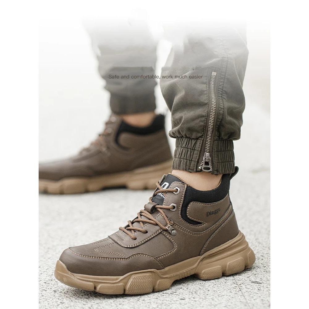 Мужская рабочая защитная обувь, устойчивая к проколам и ударам, со стальным носком, неразрушаемые рабочие кроссовки, защитные защитные ботинки