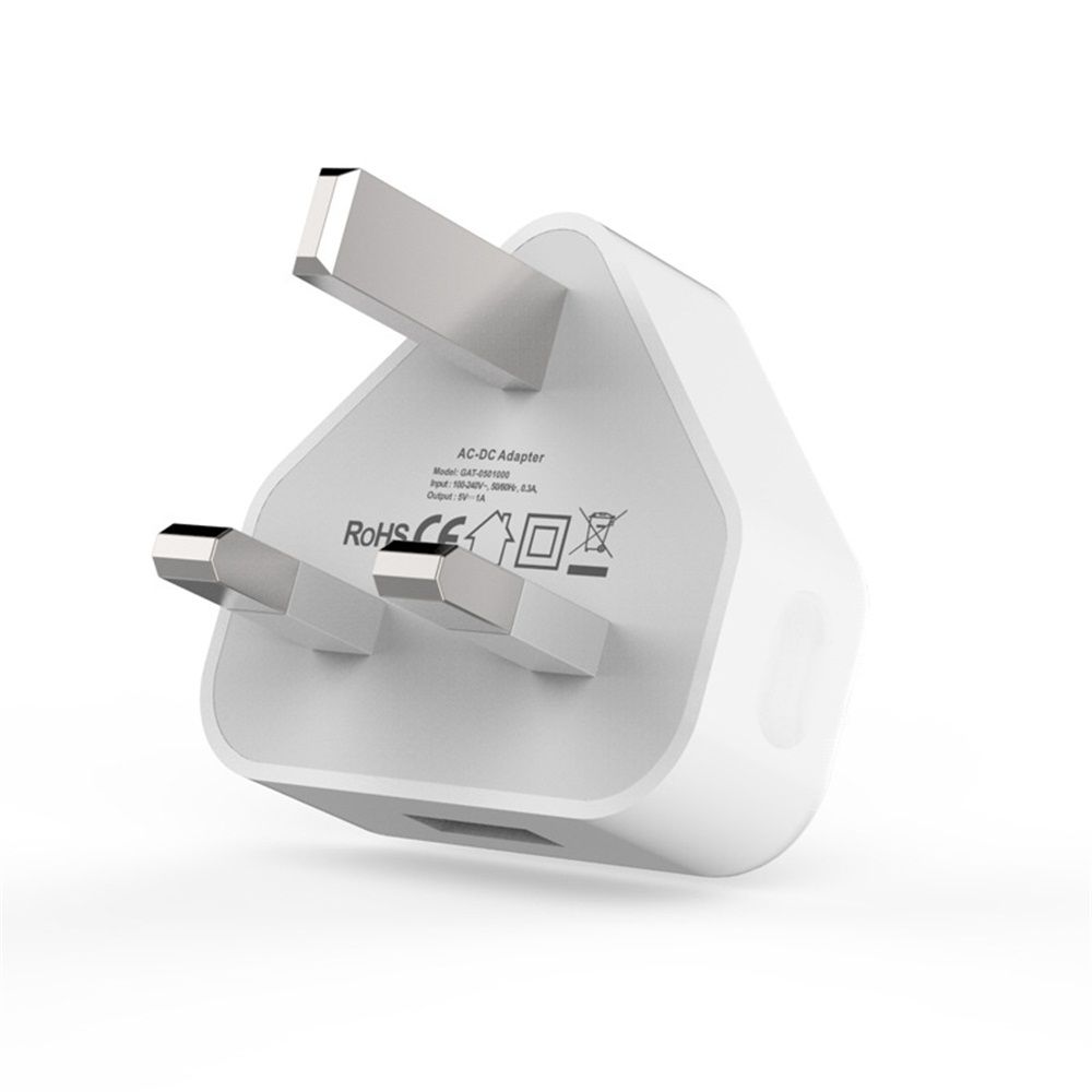 Home 1 Port USB 3 Pin UK Plug Power Adapter USB Charger Wall Charger