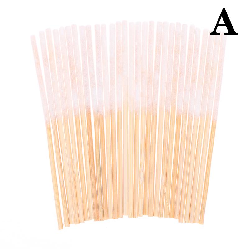 30 шт. сумка бамбуковые ватные палочки бутоны с длинной ватной головкой для бровей, губ, линии глаз, перманентная татуировка, макияж, косметика