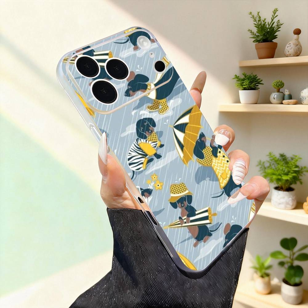 Милый такса Смешной Для iPhone 11,12,13,14,15,16,17,Pro,Max,Plus,Mini,SE4,E Чехол для телефона Магнитный Для Magsafe Беспроводной