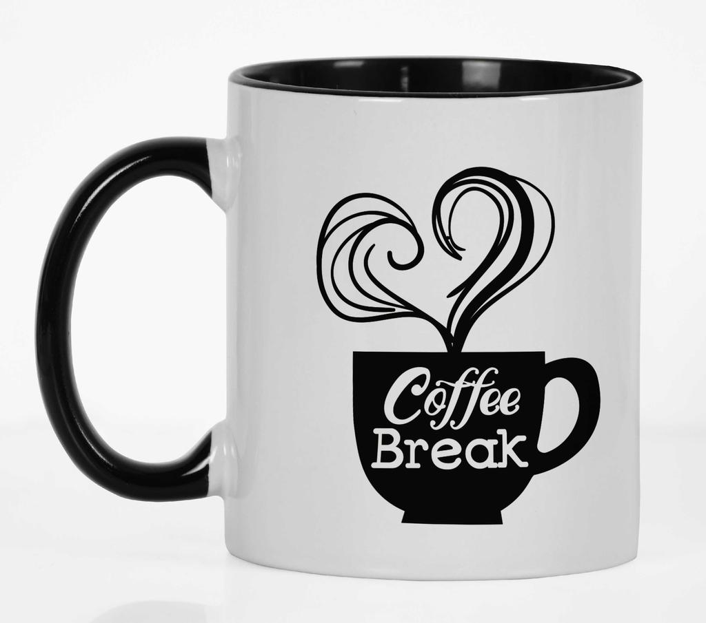 Inkdotpot Кофейная пауза 11 унций керамические кофейные кружки отлично подходят для коллег, начальников, подарков на кофе