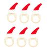 6pcs Christmas Napkin Rings Decoration Napkin Holder for Dining Table Enhancement Elegant Serviette Buckles Accessory