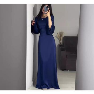 Модный атласный комплект из двух предметов: женский топ с нерегулярным рукавом «летучая мышь» + юбка-бюстье с высокой талией, женский наряд