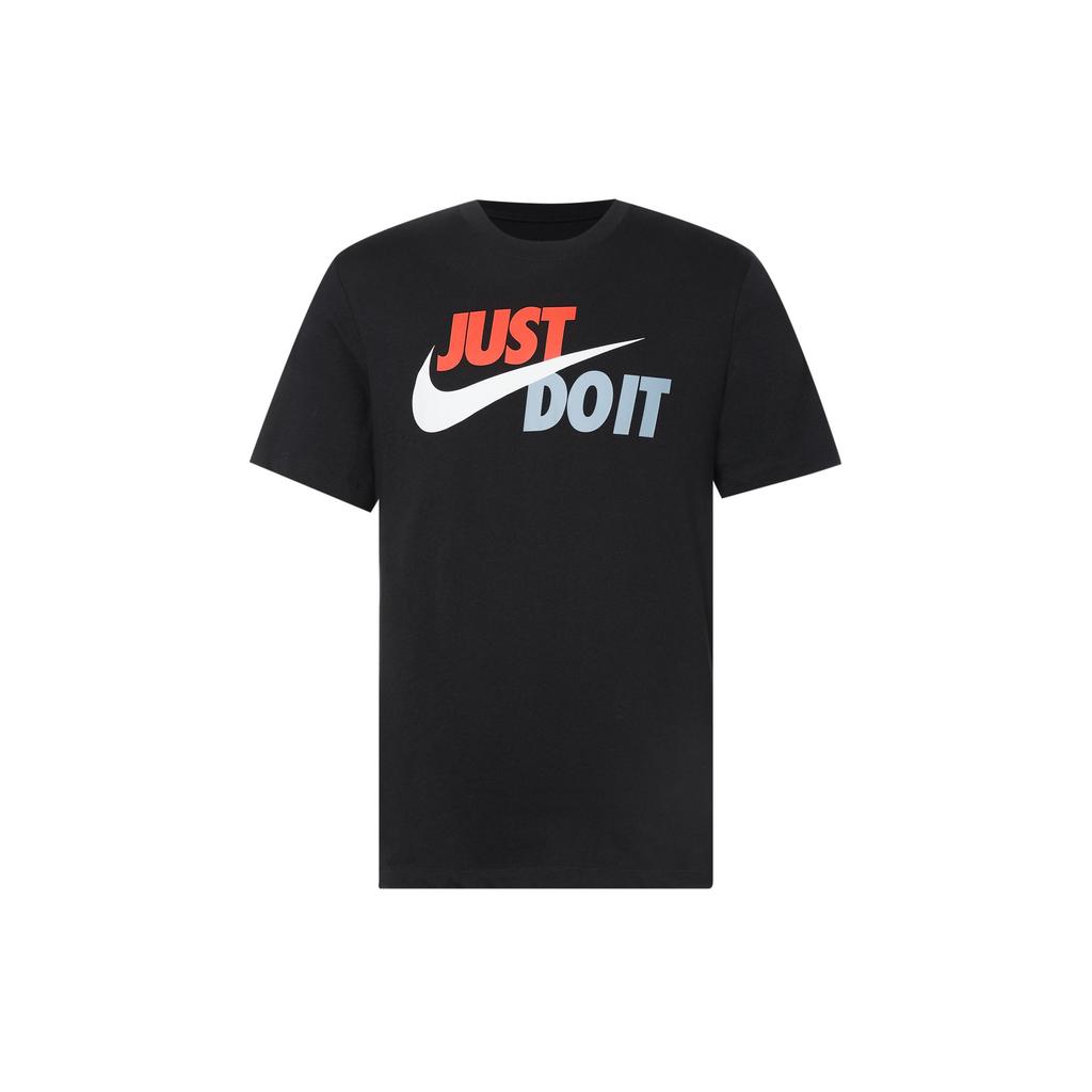 Nike Just Do It Large Logo Print Casual Sports Short Sleeve T-Shirt Men Tops Black AR5007-010