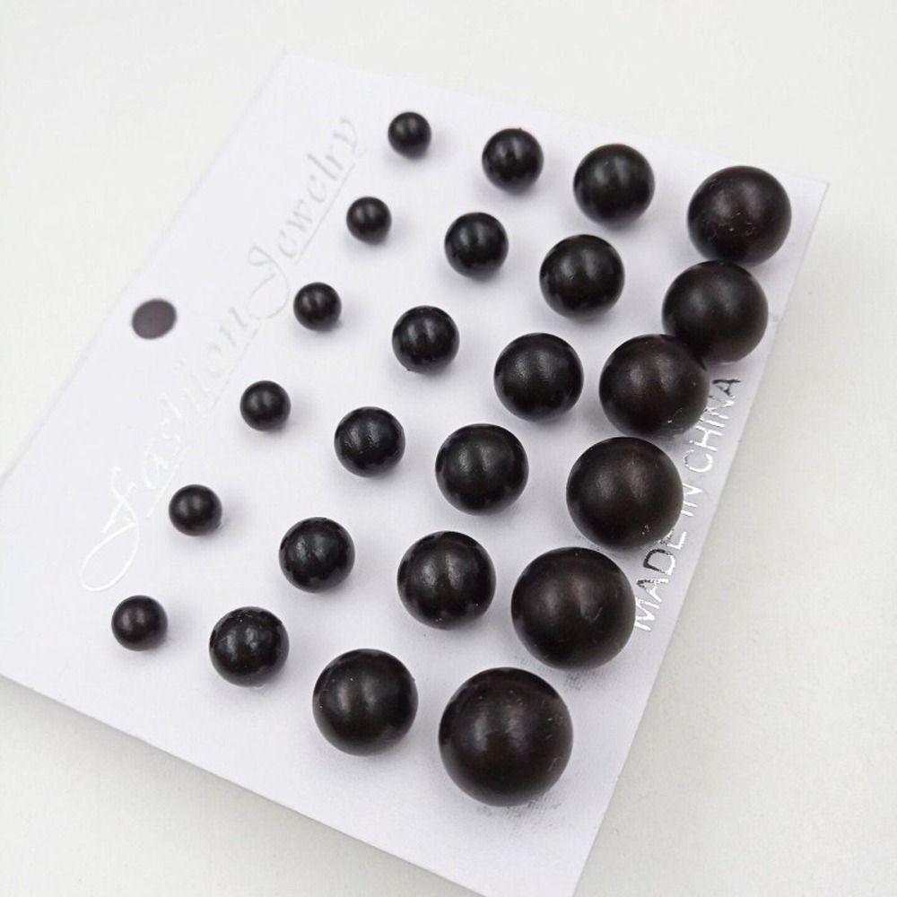 Design Trendy Metal Ear Studs Girl Stud Earrings Set Imitation Pearl Earrings Korean Style Earrings