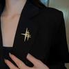 Simple Personality Star High-end Sense Brooch Cute Trendy Design Corsage Fashion Pin For Evening Banquet Suit Emblem Jewelry