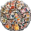 50 шт. Наклейки с животными из сказок, милые дудлы, для конвертов, книг, блокнотов, канцелярские, для украшения компьютера