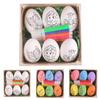 1 Set Easter Egg Painting Kit Creative Cartoon Easter Egg Coloring Craft Kits DIY Craft Set for Kids