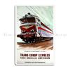 Trans Europe Express Винтажная Металлическая Табличка Печать Гараж Клуб Пещера Винтажная Картина Жестяная Табличка Постер