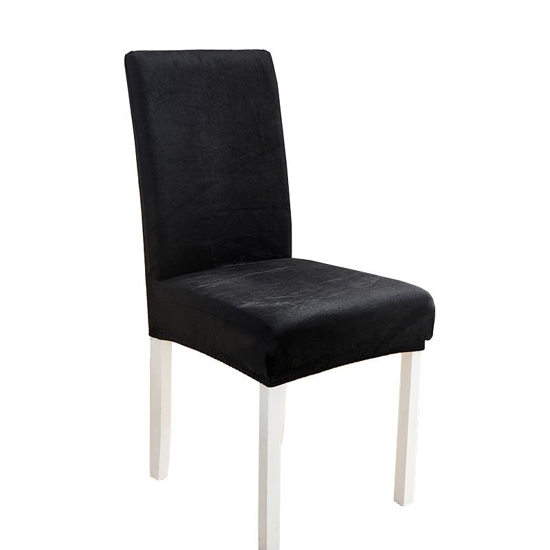 Чехол на стул из бархата Silver Fox, эластичный, однотонный, цельный, для офиса, отеля, ресторана, домашнего офиса