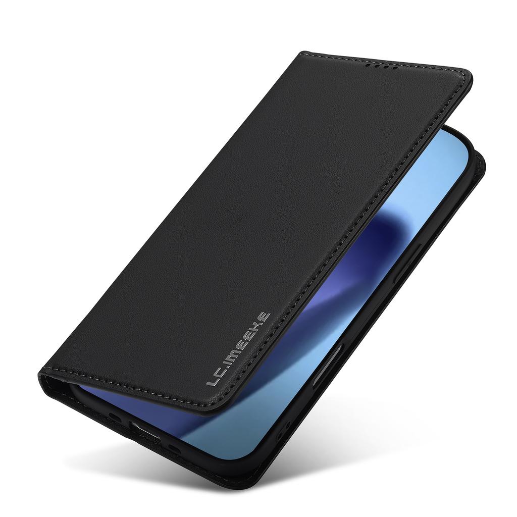 LC.IMEEKE L1 Series for iPhone 17 Air Case PU Leather Wallet Stand Protective Phone Cover