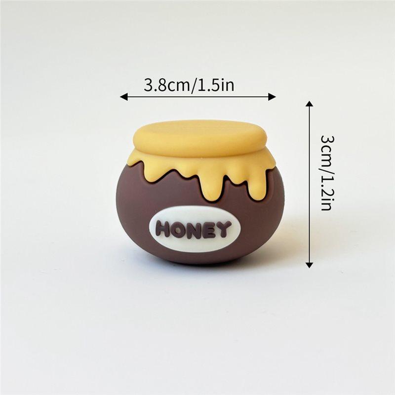 J1UL1N Cute Bee Themed Wood Grain Honeycomb Block Cake Toppers Number Decor For Shower Infant Party Kids Baking Supplies