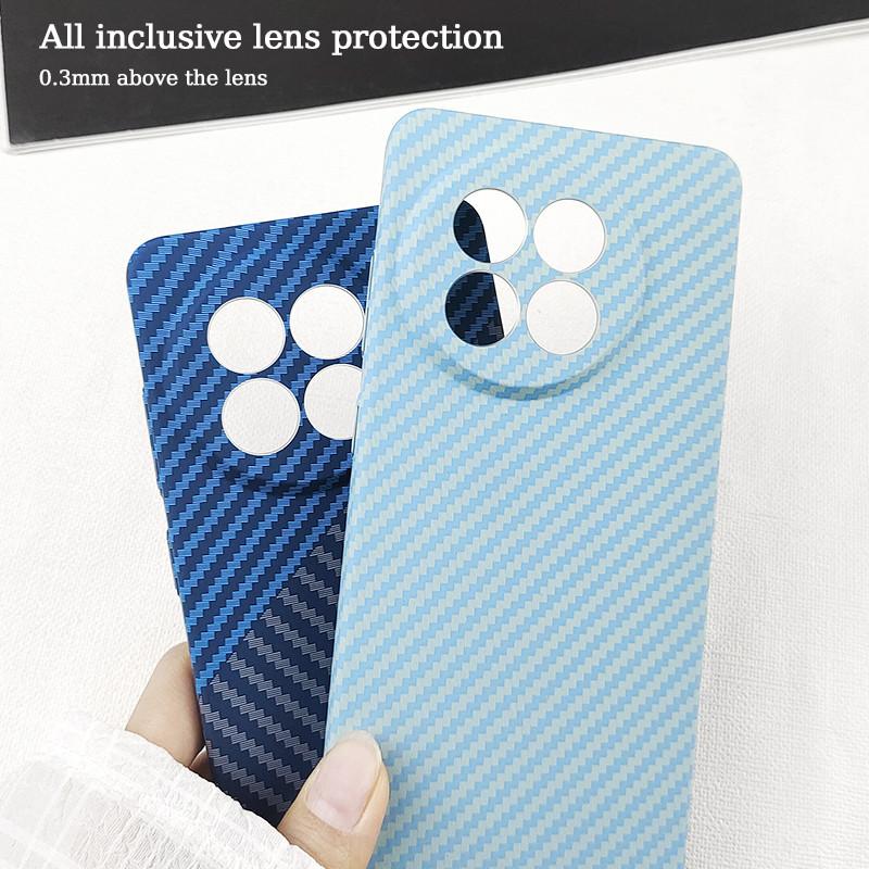 Роскошный ультратонкий матовый чехол из углеродного волокна для телефона OnePlus 13 12 11 10 Pro 13R 12R 11R противоударный жесткий защитный чехол для ПК с защитой от отпечатков пальцев