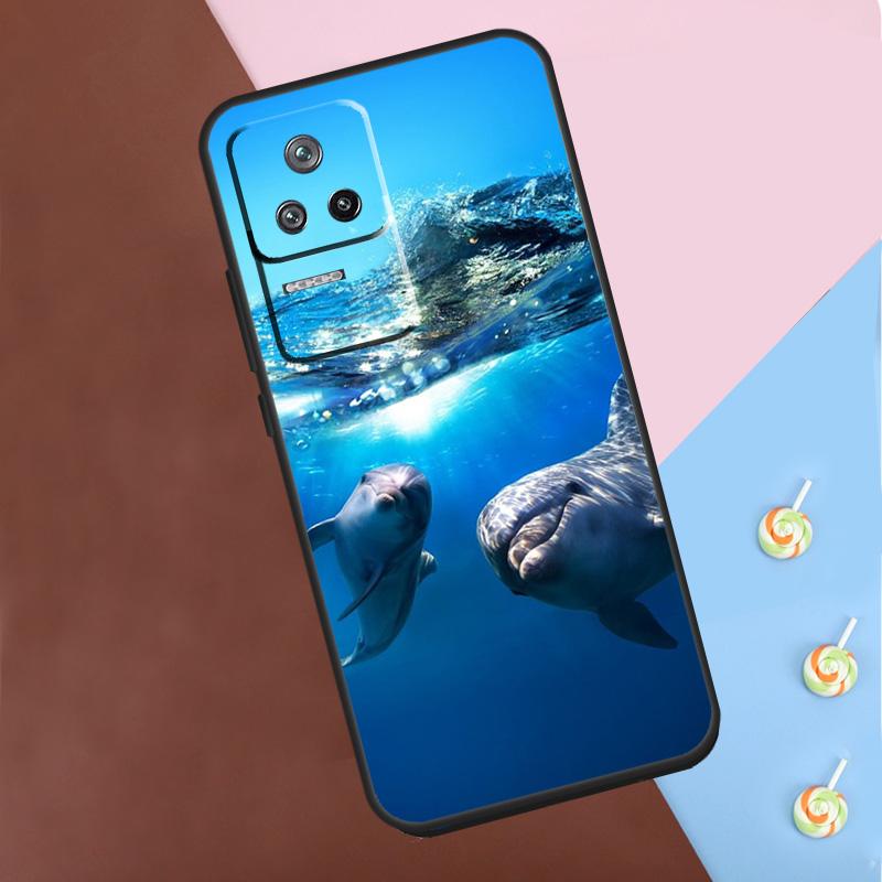 Чехол Океанский Дельфин для Xiaomi 13T Pro 14 12T 11T 12 13 Lite POCO F5 X3 X4 X5 X6 Pro M6 F3 F4 M5s