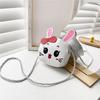 Polyester Bunny Bow Cute Childlike Cartoon Slung Shoulder Bag Is Light Super