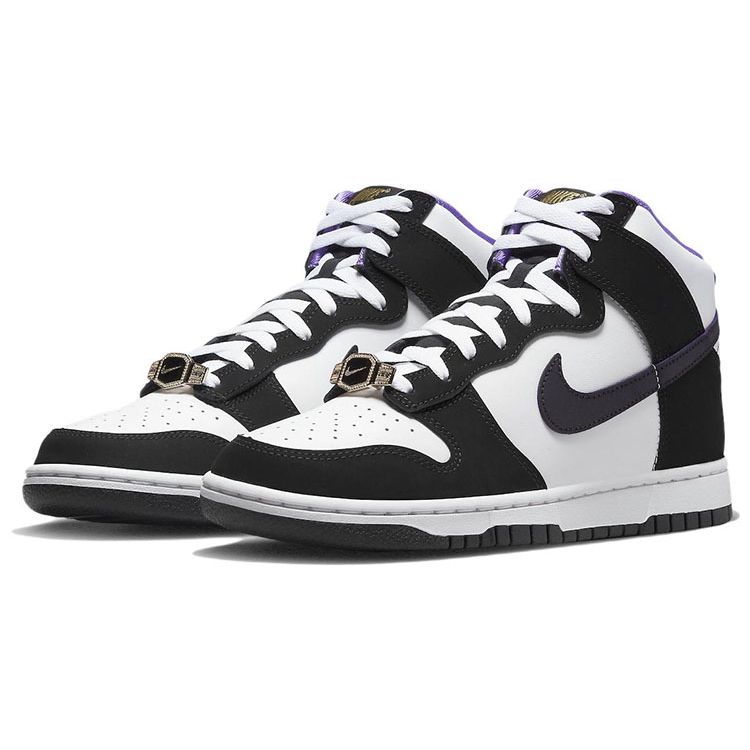 Nike Мужские кроссовки Dunk High Premium EMB World Champ Черно-белые Action-Grape DR9512-001