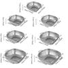 Stainless Steel Square Drain Basket Rust-proof Pasta Strainer Vegetable Washing Basket  Rice