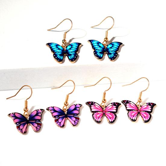 Стильные висячие серьги, противоаллергические аксессуары, винтажные красочные висячие серьги во французском стиле во французском стиле