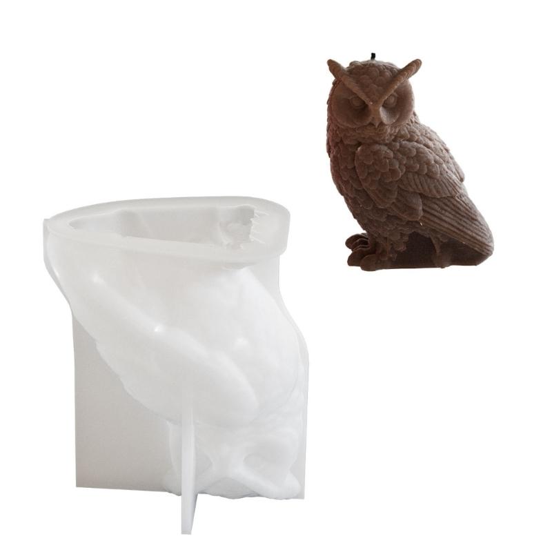 Silicone Molds Candle Making Moulds Silicone Craft Moulds Owl Shape Ornament Moulds Silicone Texture for Candle Making