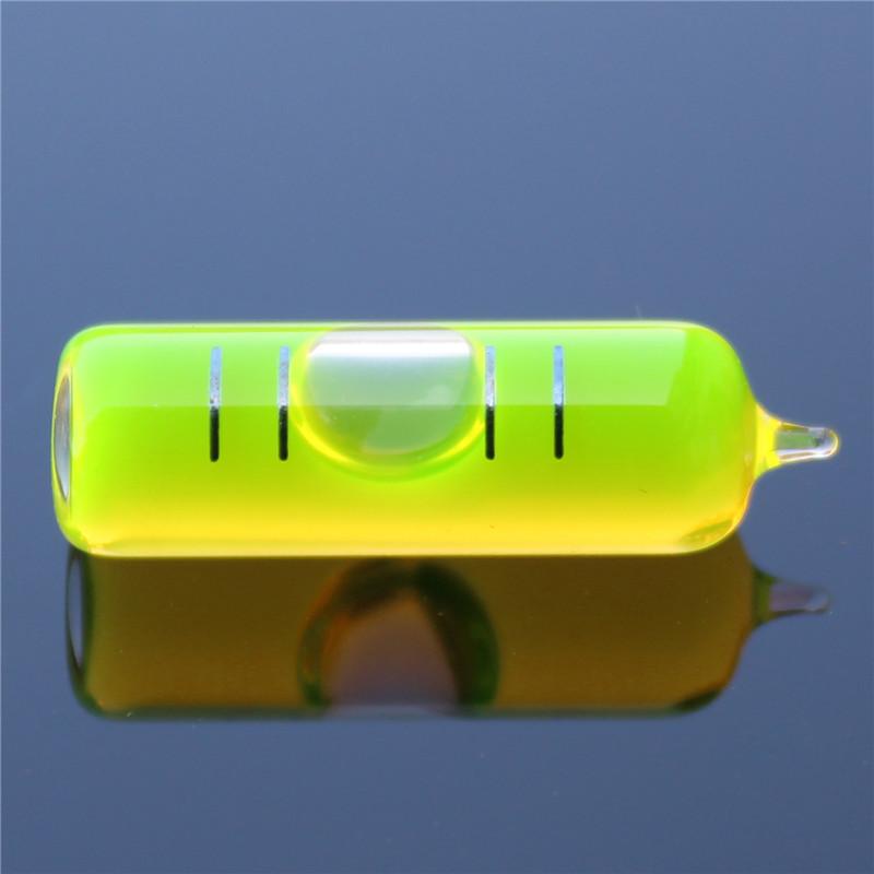 Полный размер Высокоточный длинный стеклянный горизонтальный пузырьковый трубчатый спиртовой уровень Зеленый жидкостный уровень с диаметром пузырька 7 мм