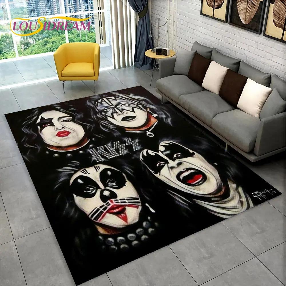 Коврик KISS Rock Band Retor, ковер для дома, гостиной, спальни, дивана, коврика, декор, кухонный нескользящий напольный коврик Alfombra