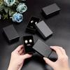 Набор из 24 изысканных подарочных коробок для ювелирных изделий с узором «Черный бриллиант» - Идеальные квадратные подарочные коробки для упаковки ювелирных изделий