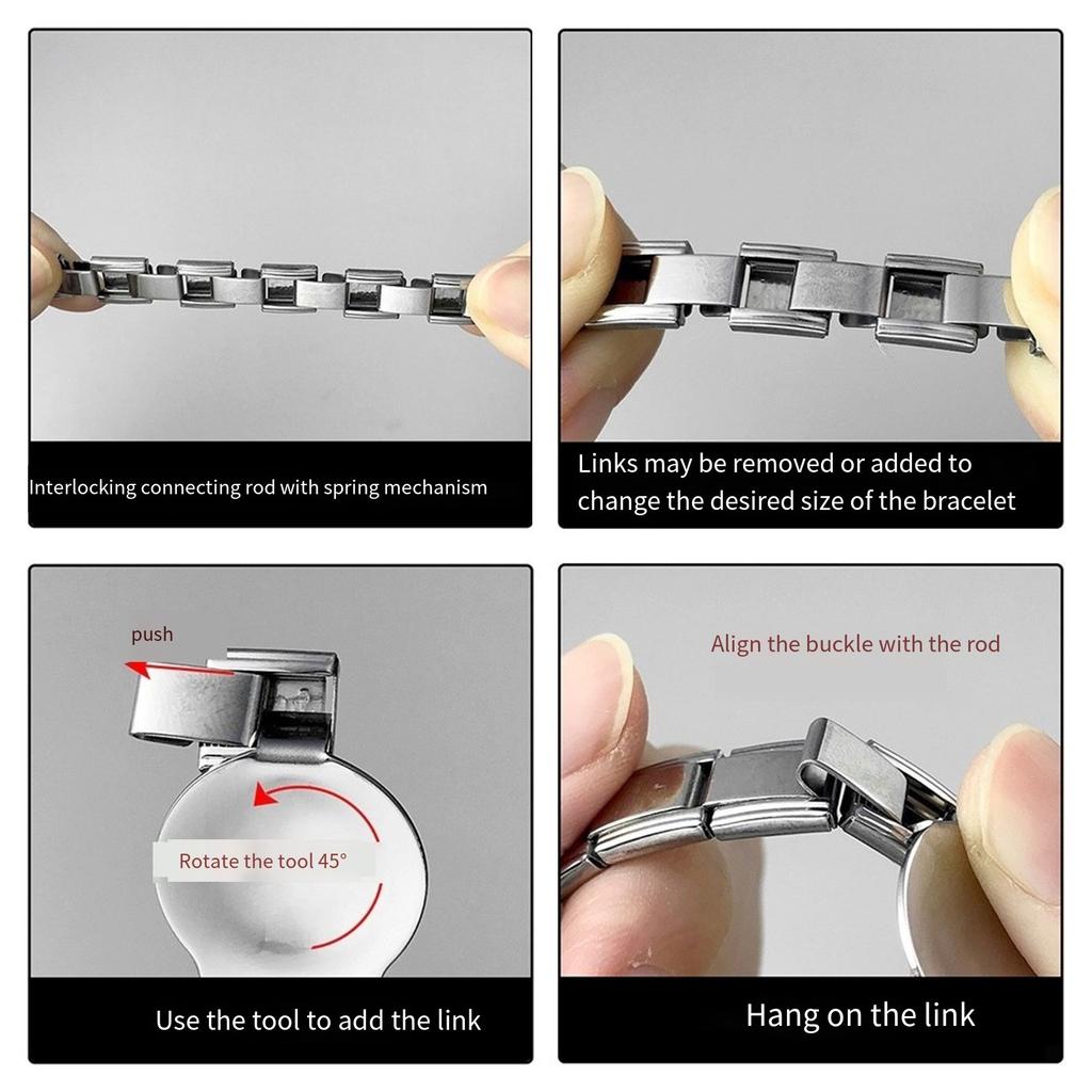 Итальянские Модульные Браслетные Соединители Ювелирные Аксессуары Текстура Нержавеющей Стали Подходит для Любителей Ювелирных Изделий