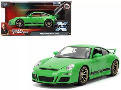 JADA TOYS Fast Furious Porsche 911 GT3 997 Зеленый Jada Fast Furious 34919 1/24 & & [Предмет]