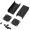 Aluminum Enclosure PCB Instrument Shell Electronic Cooling Box Black 25*25*50mm