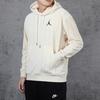 Jordan Air Vertical Stripe Fleece Hoodie Pullover Men Hoodie Beige CD5740-271