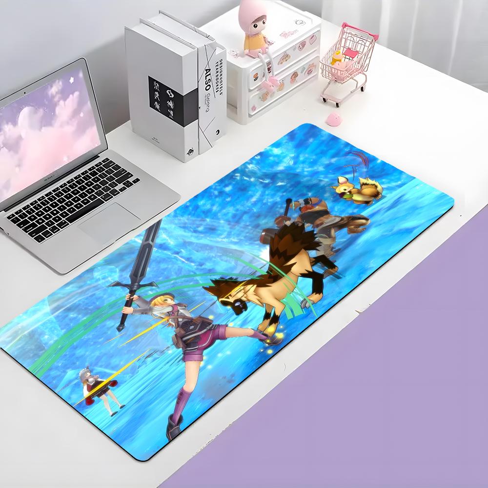 Cute Relaxing Game RRune Factory 5 Mouse Pad Large Gaming Mousepad With Thick Stitched Edge NonSlip Desk Mat