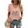 Unisexs V Neck Tee Shirt 250th Anniversary 17762026 Print Tshirt 250 Years Graphic Tee Retro Independence Day Shirt