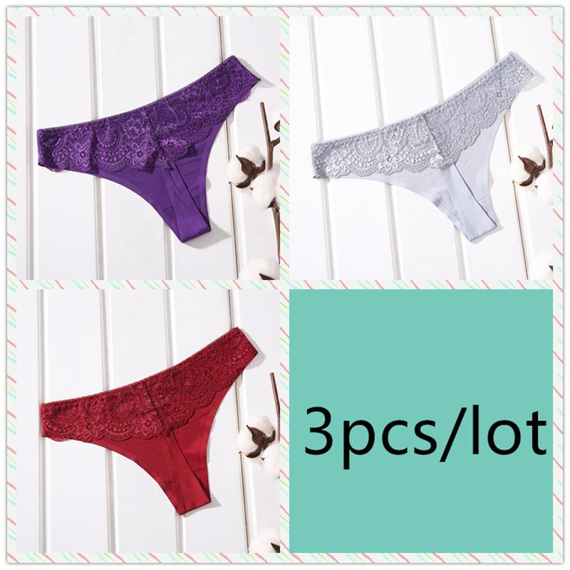 Цельные бесшовные стринги Ice Silk с низкой посадкой, удобные женские трусики-трусики с прозрачным кружевом для девочек, сексуальные женские трусики-бикини в японском стиле