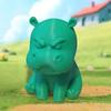 Flexible 3D Printed Hippo Figurines Gradient Color Angry Little Hippo Home Decoration