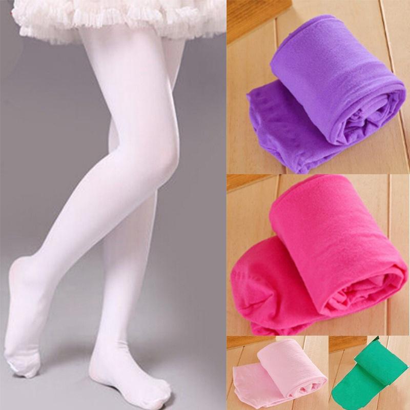 Kids Candy Color Velvet Tights Baby Stretch Trouser Skinny Pants Dance Tights Pantyhose Stocking