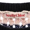 SEE BY CHLOE Дизайнерская вязка Длинный рукав Дизайнерский вязаный свитер Женский Б/у