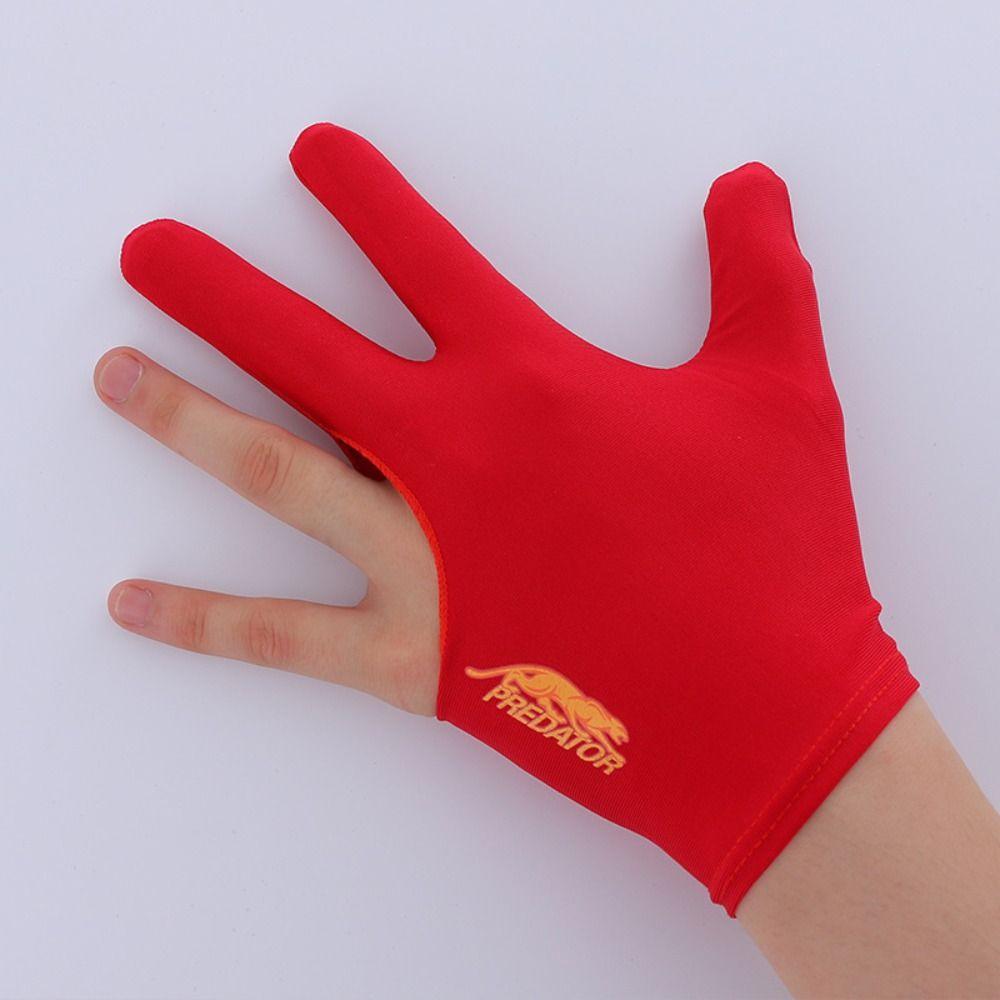Breathable Snooker Gloves Spandex Three Finger Gloves New Billiard Accessories  Men Women