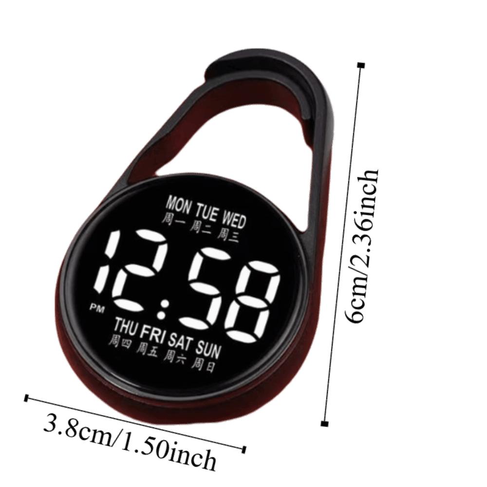 2Pcs Portable Digital Electronic Hanging Watch Luminous Pocket Watch  Pocket Style