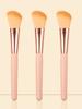 3pcs Portable Blush Brush, Conture Brush, Facial Soft Bristle Makeup Brush, a Multi-functional Makeup Tool for Beginners