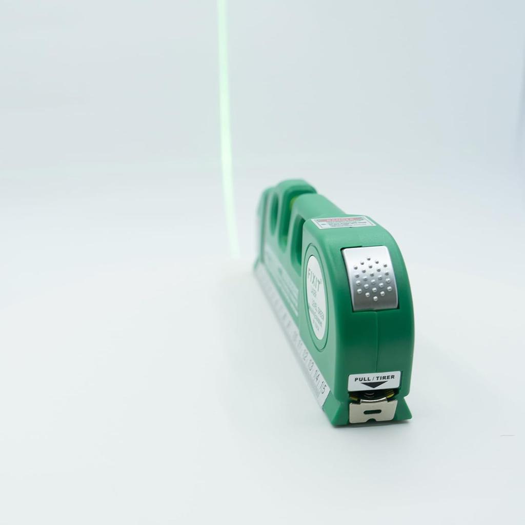 Level Tool Laser Level Leveler Tool Cross Line Vertical and Horizontal Line with Metric Rulers 8ft/2.5M