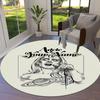 Adele Cosmic Harmony Custom Name Round Area Rug Carpet Rug For Living Room Bedroom Sofa Playroom Decor Nonslip Floor Mat