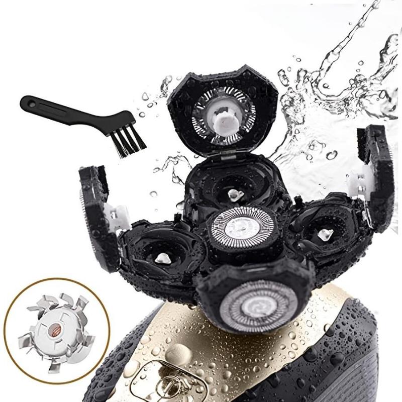 Электрическая бритва для волос Ultimate Мужская беспроводная перезаряжаемая водостойкая бритва для лысины с вращающимися лезвиями, триммер для носа