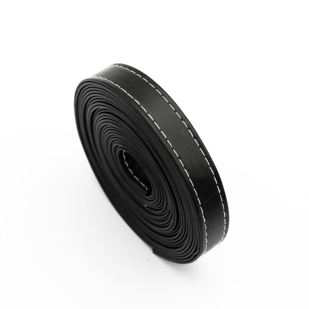 2meters 15mm Braided PU Leather Backpack Strap Findings Faux Flat Leather Cord String Rope DIY Bag Necklace Bracelet Making