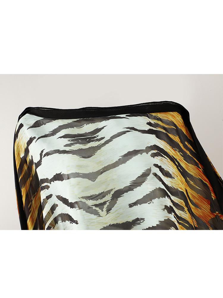 Сексуальное бикини в полоску с леопардовым принтом на одно плечо, накидки на бикини больших размеров, лето 2024, летняя одежда для женщин, пляжная одежда, накидка на купальный костюм